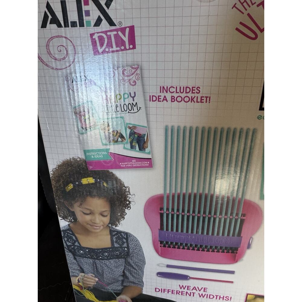 NEW IN BOX ALEX DIY The Ultimate Happy Little Loom – Easy Weaving Kit - Picture 6 of 7